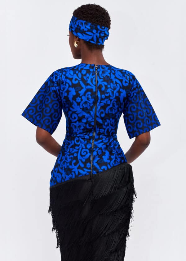 Vestido Ankara ajustado de flecos - Imagen 3