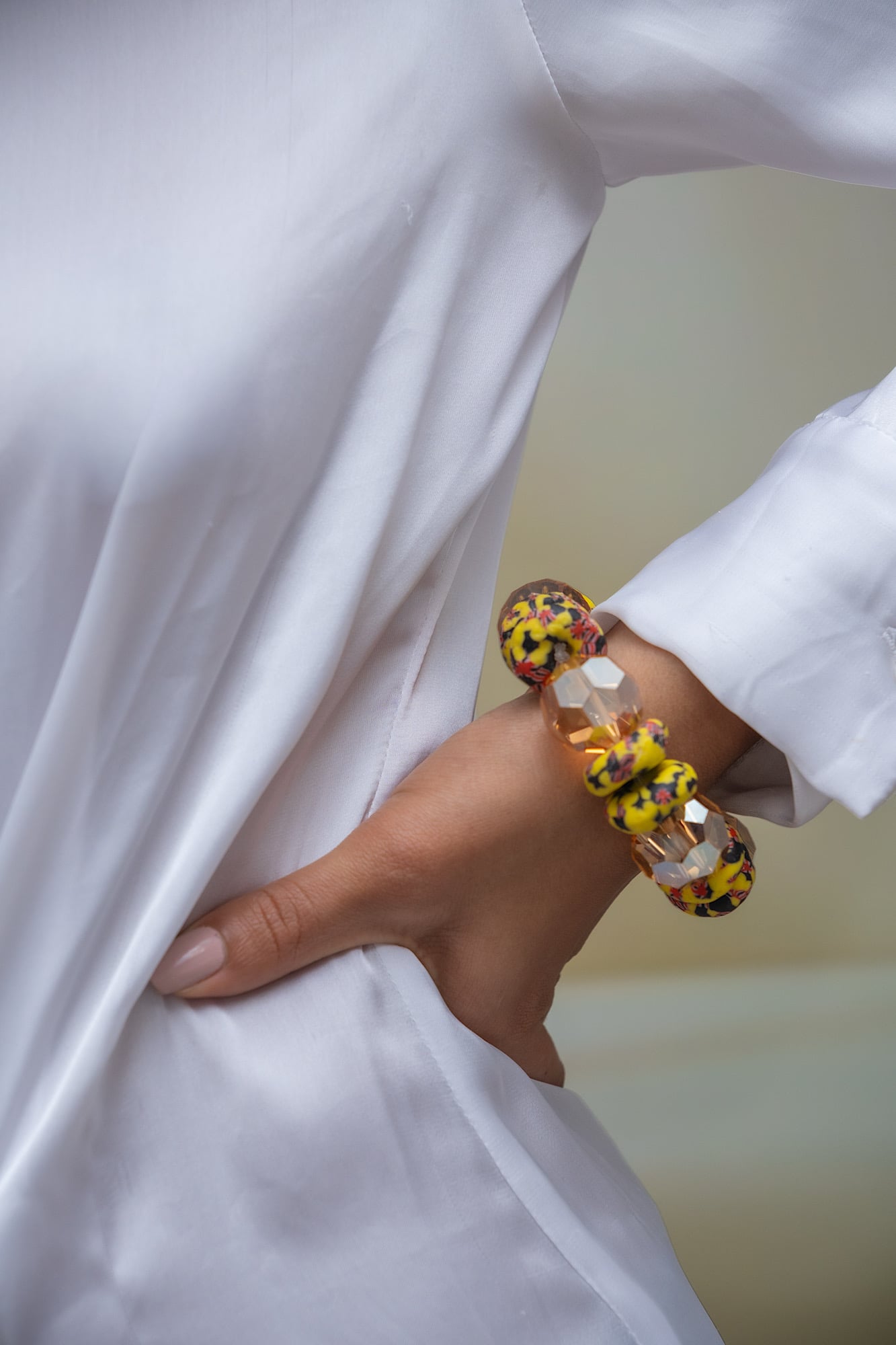 Pulsera Artesanal Sol Tribal - Imagen 2